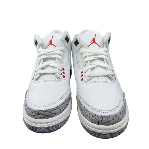 Jordan Kids Air Jordan 3 Retro (GS) Sneakers White Red 6Y DM0967-100 - Picture 2 of 8